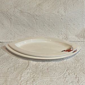 Set‎ of 2 Ceriart lobster seafood platters